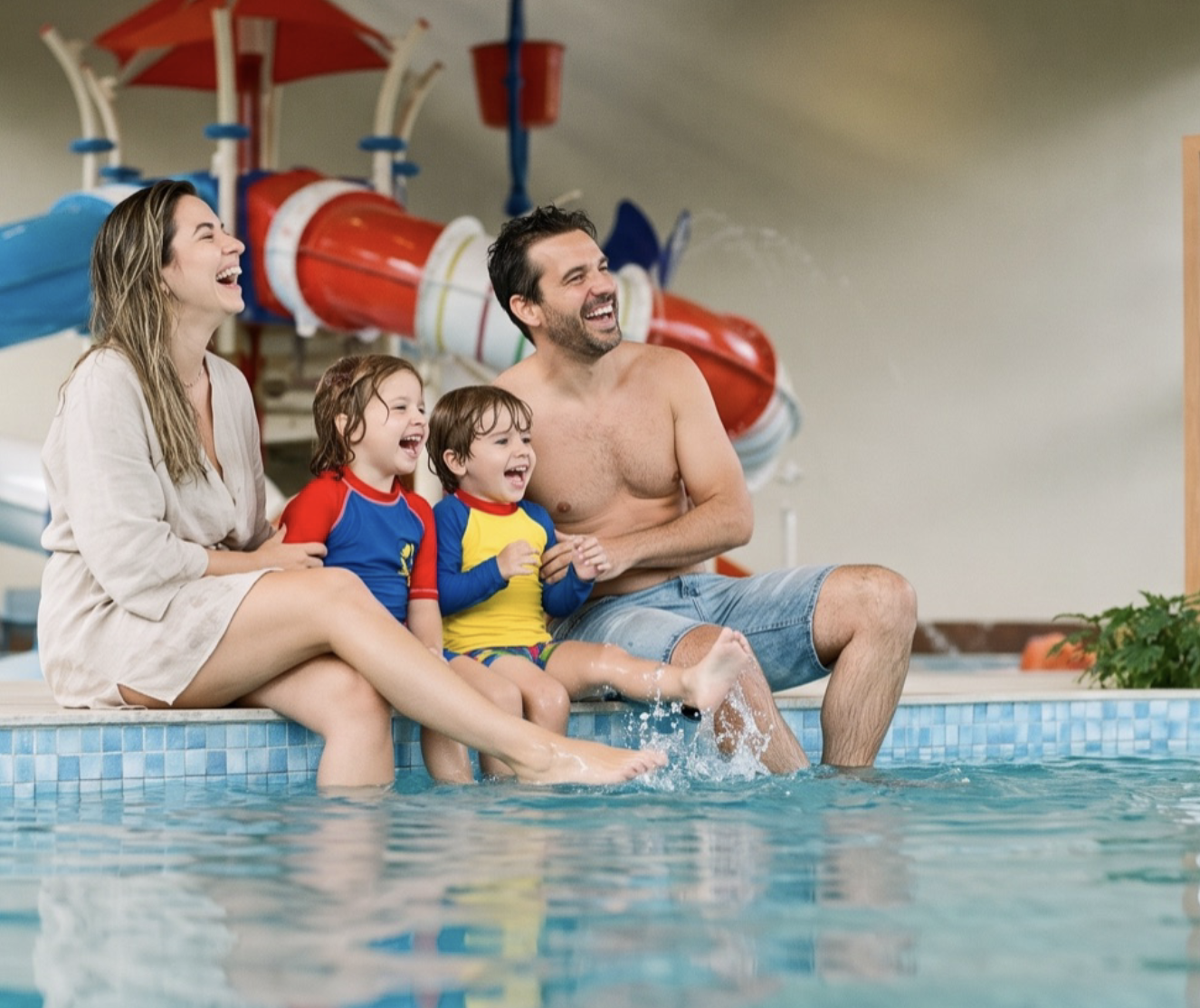 Família aproveitando o Alpenmare